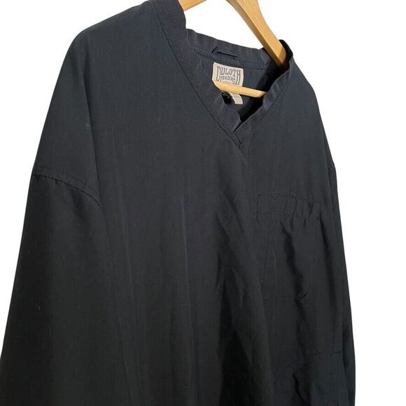 Duluth Trading Co Mens V-Neck Long Sleeve Bogey Black Windshirt Shirt sz 3XL - Picture 4 of 16